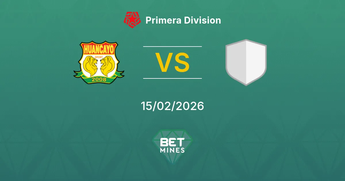 Sport Huancayo vs FC Cajamarca Pronóstico: Previa y Análisis del Partido | Primera División 15-02-2026