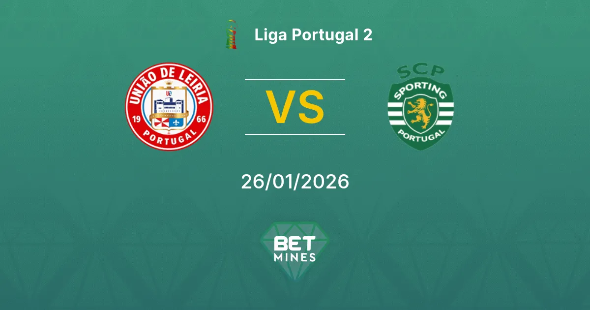 União de Leiria vs Sporting CP II Prediction: Match Preview and Analysis | Liga Portugal 2 26-01-2026