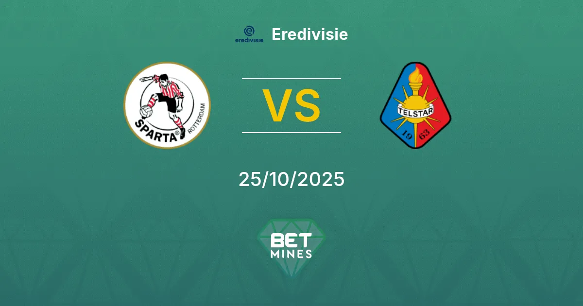 Sparta Rotterdam vs Telstar Prediction: Match Preview and Analysis | Eredivisie 25-10-2025