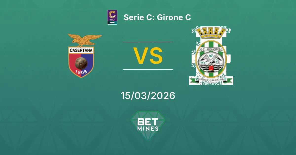 Casertana vs Monopoli Prediction: Match Preview and Analysis | Serie C: Girone C 15-03-2026