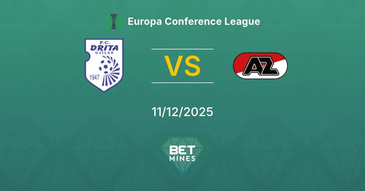 Drita vs AZ Pronostico: Anteprima e Analisi della Partita | Europa Conference League 11-12-2025