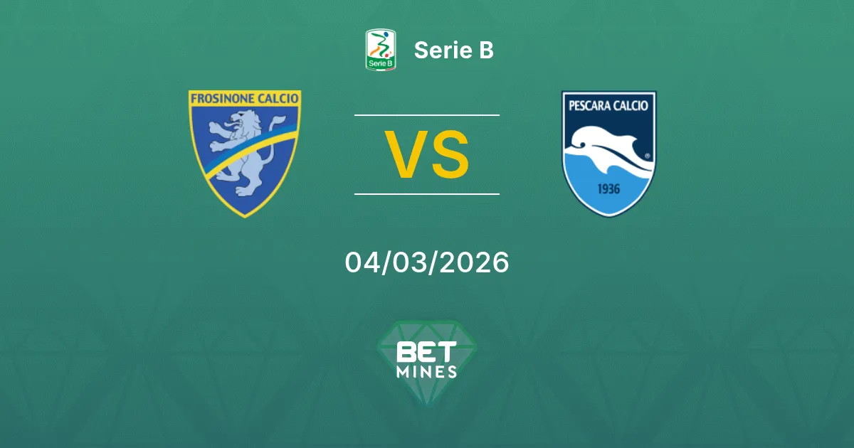 Frosinone vs Pescara Prediction: Match Preview and Analysis | Serie B 04-03-2026