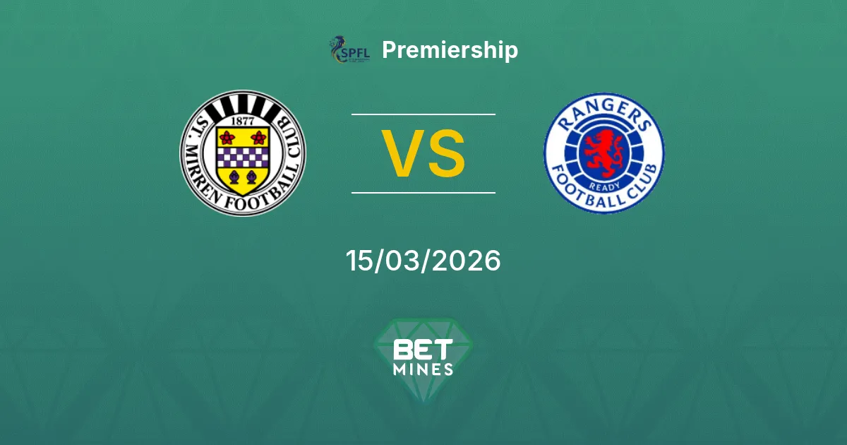 St. Mirren vs Rangers Prediction: Match Preview and Analysis | Premiership 15-03-2026