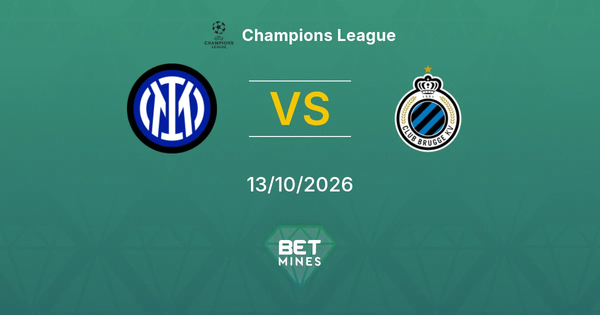 Inter vs Club Brugge Pronostico: anteprima e analisi della partita | Champions League 13-10-2026