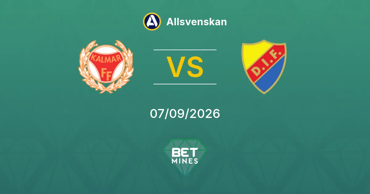 Pronostic Kalmar vs Djurgården : Aperçu et Analyse du Match | Allsvenskan 07-09-2026