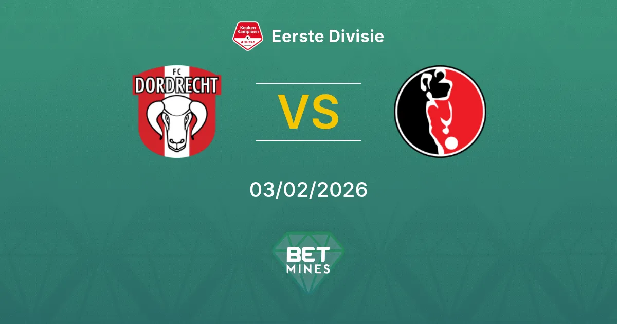 FC Dordrecht vs Helmond Sport Prediction: Match Preview and Analysis | Eerste Divisie 03-02-2026