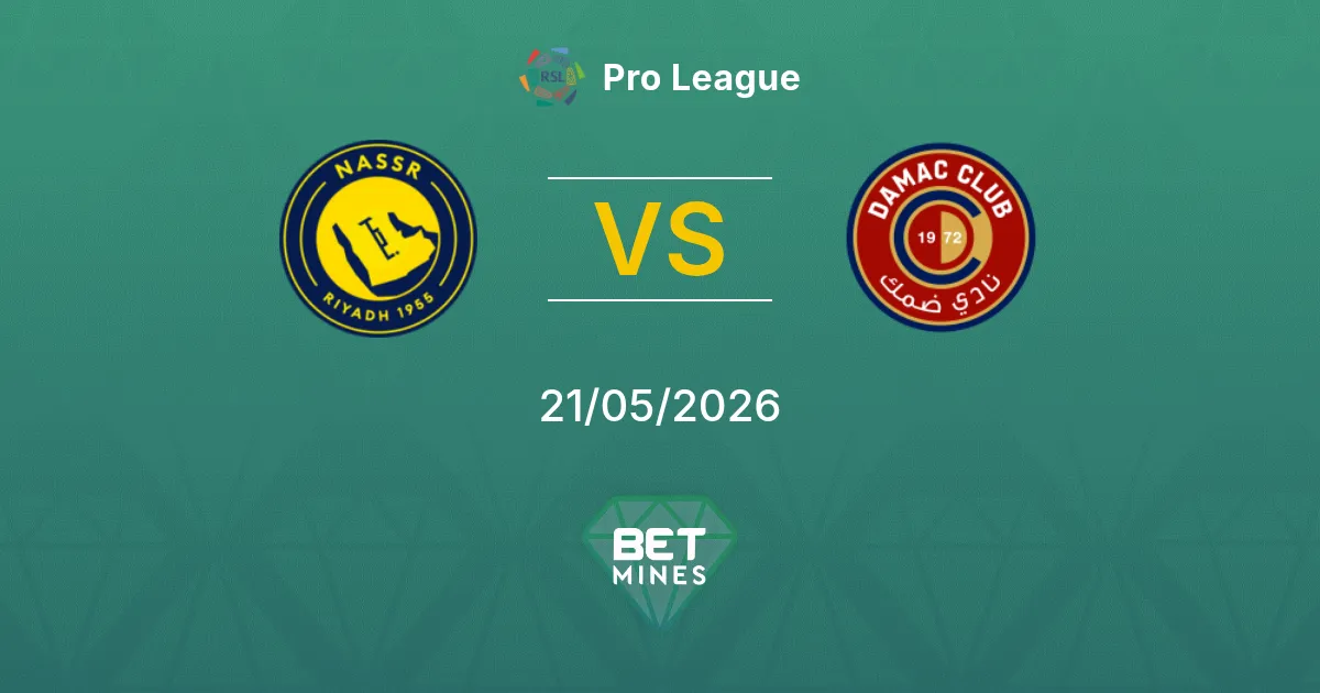 Al Nassr x Damac FC Palpite: Prévia e Análise da Partida | Pro League 21-05-2026
