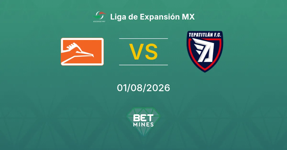 Pronostic Correcaminos UAT vs Tepatitlán de Morelos : Aperçu et Analyse du Match | Liga de Expansión MX 01-08-2026