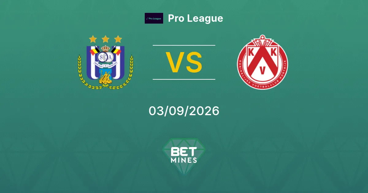 Pronostico Anderlecht vs KV Kortrijk: Anteprima e Analisi della Partita | Pro League 03-09-2026