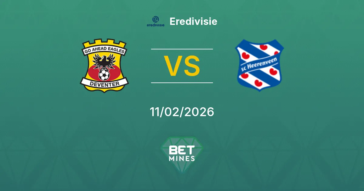 Go Ahead Eagles vs SC Heerenveen Pronóstico: Previa y Análisis del Partido | Eredivisie 11-02-2026