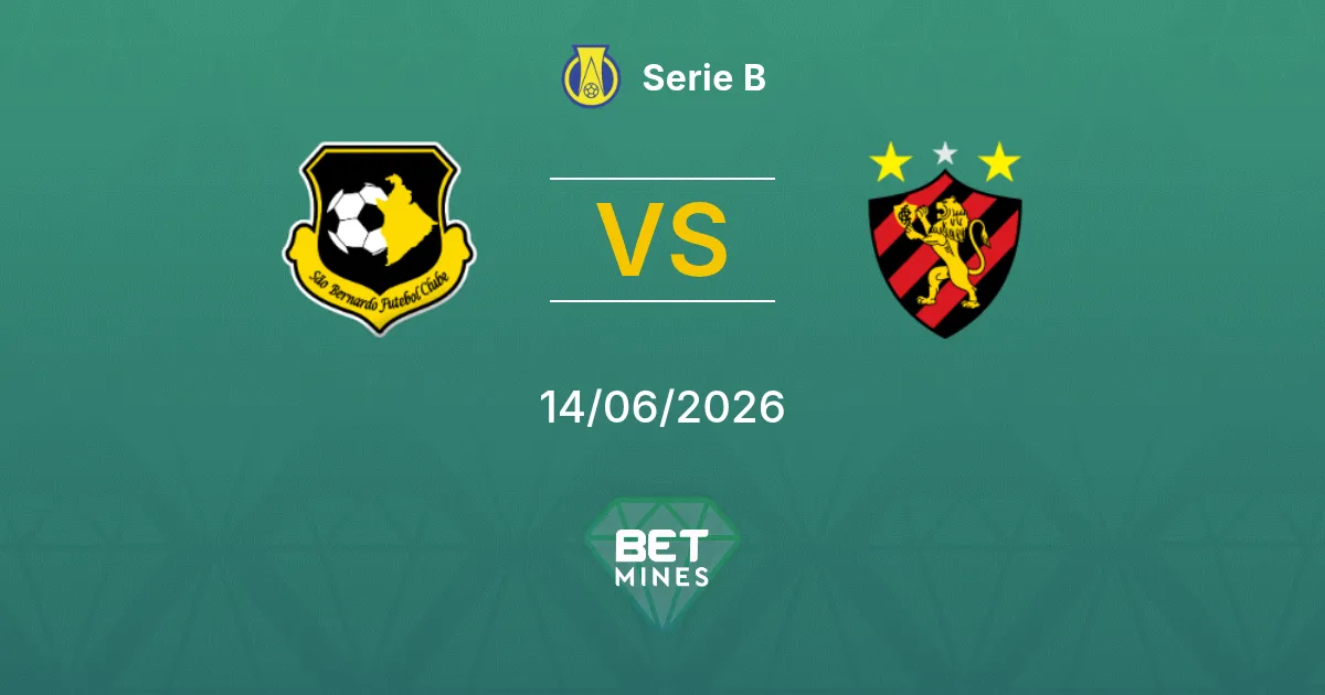 São Bernardo vs Sport Recife Pronostico: Anteprima e Analisi della Partita | Serie B 14-06-2026