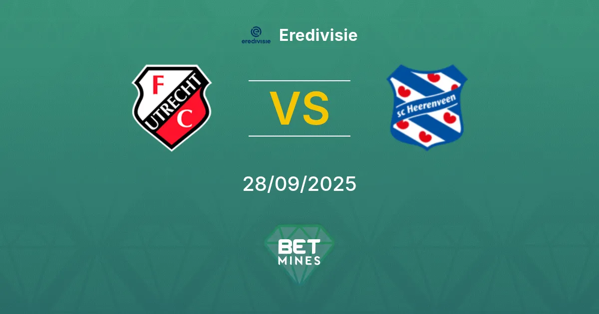 FC Utrecht vs SC Heerenveen Pronostic : Aperçu et Analyse du Match | Eredivisie 28-09-2025