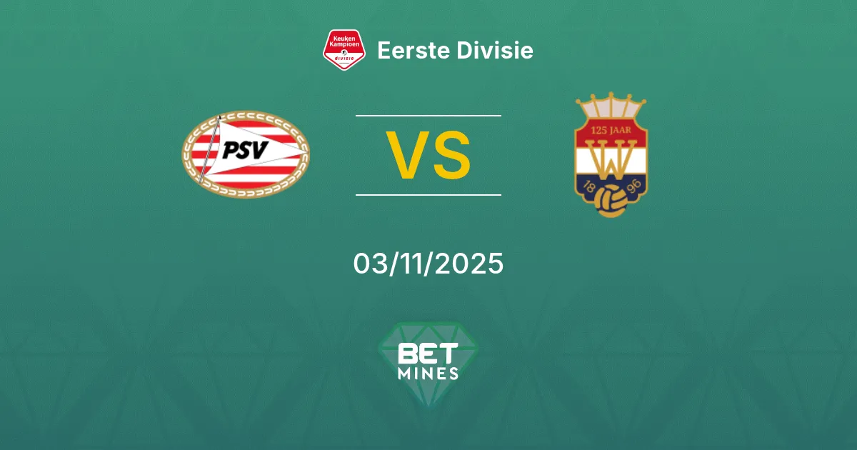 Jong PSV vs Willem II Prediction: Match Preview and Analysis | Eerste Divisie 03-11-2025
