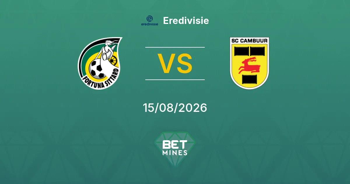 Fortuna Sittard vs SC Cambuur