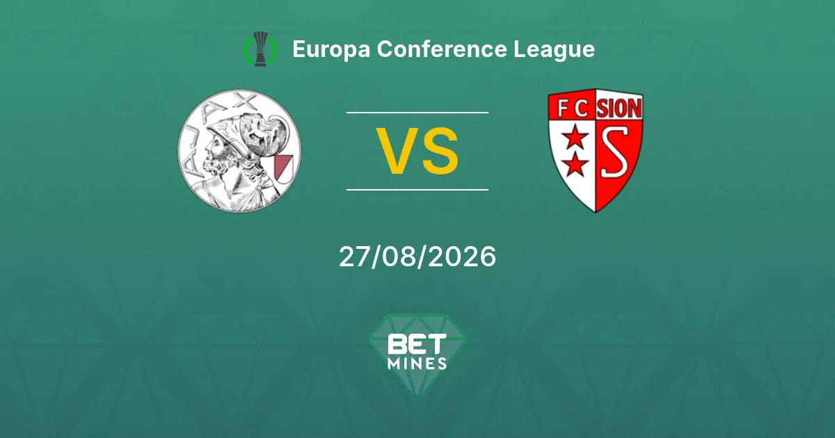 Palpite Ajax x Sion: Prévia e Análise da Partida | Liga Conferência Europa 27-08-2026