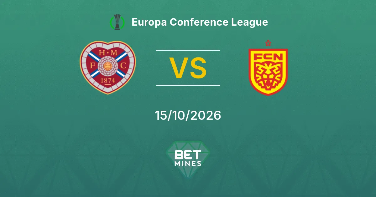 Hearts x Nordsjælland Palpite: prévia e análise da partida | Europa Conference League 15-10-2026