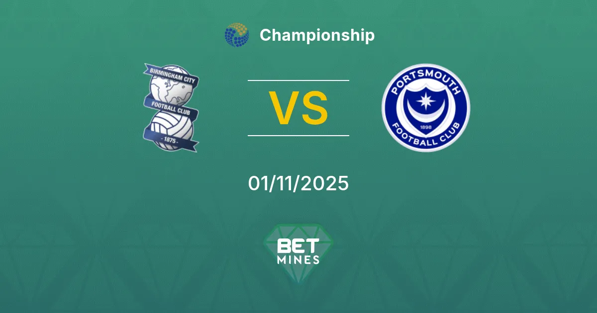 Birmingham City vs Portsmouth Prediction: Match Preview and Analysis | Championship 01-11-2025
