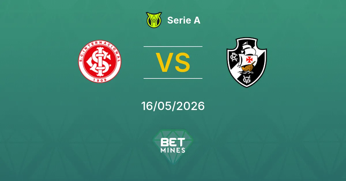 Internacional vs Vasco da Gama Pronostico: Anteprima e Analisi della Partita | Serie A 16-05-2026