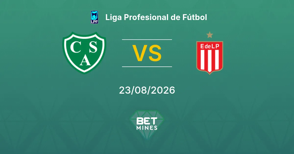 Pronostic Sarmiento vs Estudiantes : Aperçu et Analyse du Match | Liga Profesional de Fútbol 23-08-2026