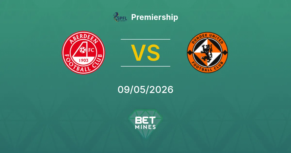 Aberdeen vs Dundee United Pronóstico: Previa y Análisis del Partido | Premiership 09-05-2026