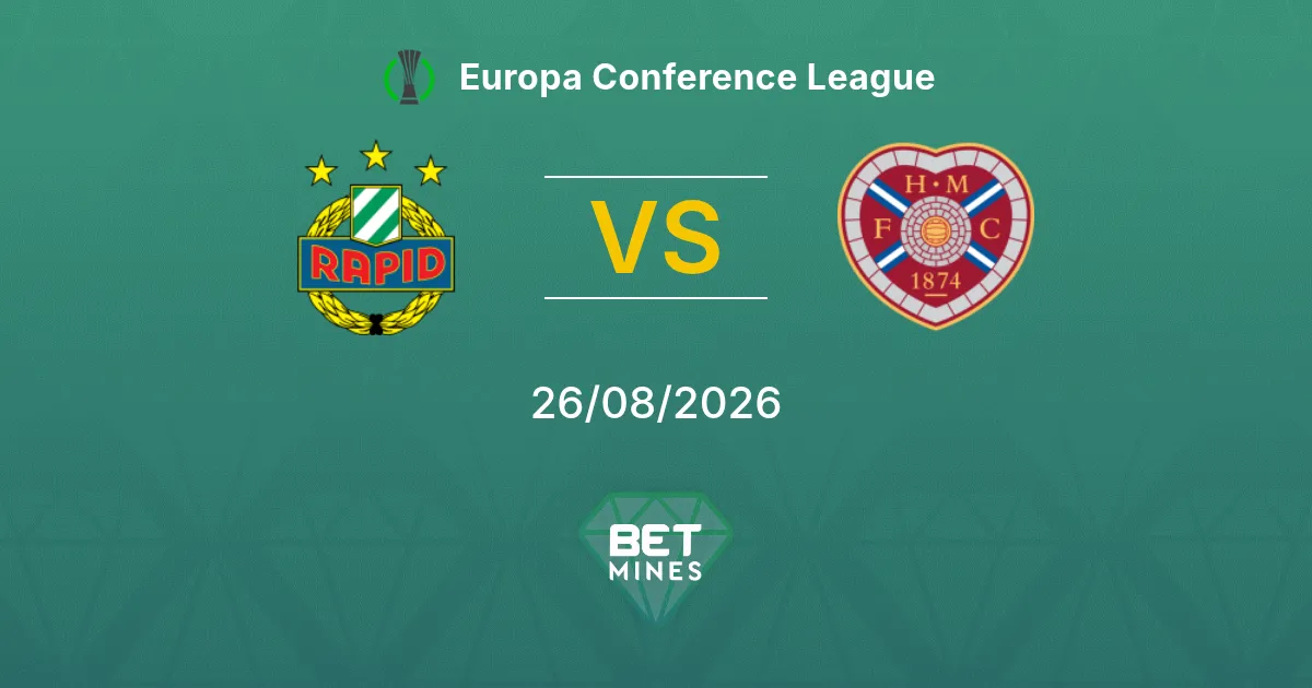 Pronóstico Rapid Viena vs Hearts: Previa y Análisis del Partido | Europa Conference League 26-08-2026