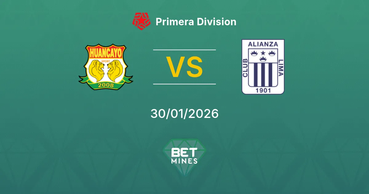 Sport Huancayo vs Alianza Lima Pronostic : Aperçu et Analyse du Match | Primera División 30-01-2026