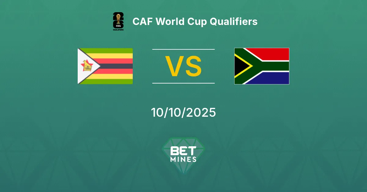 Zimbabwe vs Sudafrica Pronostico: Anteprima e Analisi della Partita | Qualificazioni CAF Mondiali 10-10-2025