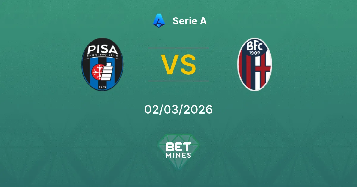 Pisa vs Bologna Pronóstico: Previa y Análisis del Partido | Serie A 02-03-2026