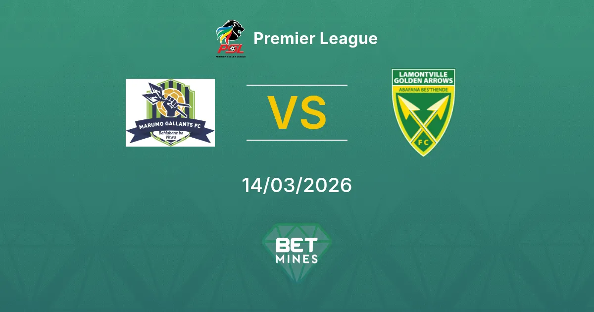 Marumo Gallants FC vs Golden Arrows Prediction: Match Preview and Analysis | Premier League 14-03-2026