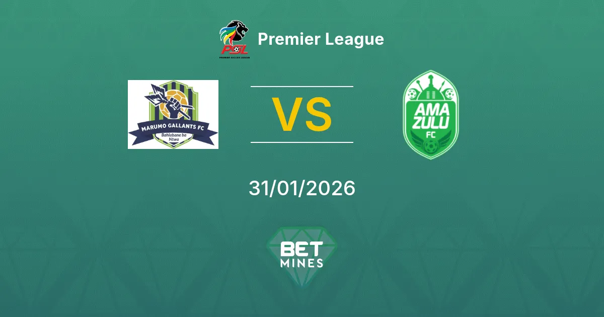 Marumo Gallants FC vs AmaZulu Prediction: Match Preview and Analysis | Premier League 31-01-2026