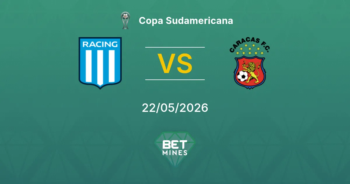 Racing Club x Caracas Palpite: Prévia e Análise da Partida | Copa Sul-Americana 22-05-2026
