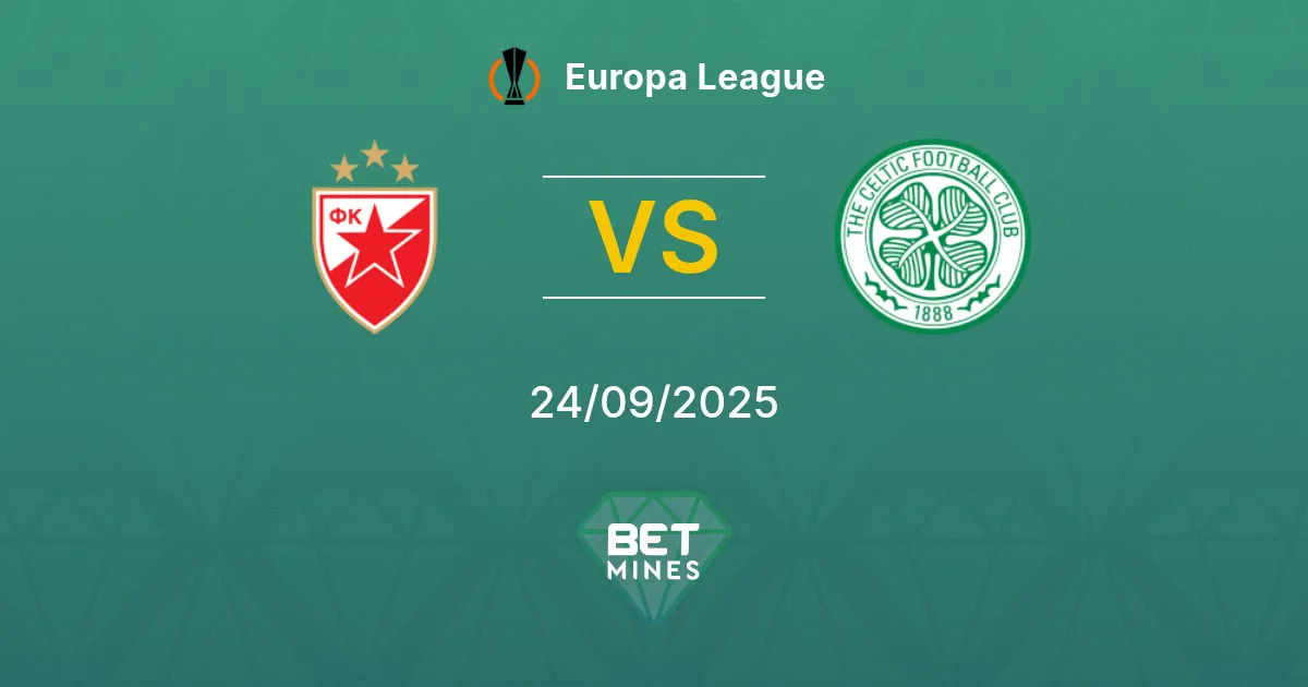 Crvena Zvezda vs Celtic Prediction: Match Preview and Analysis | Europa League 24-09-2025