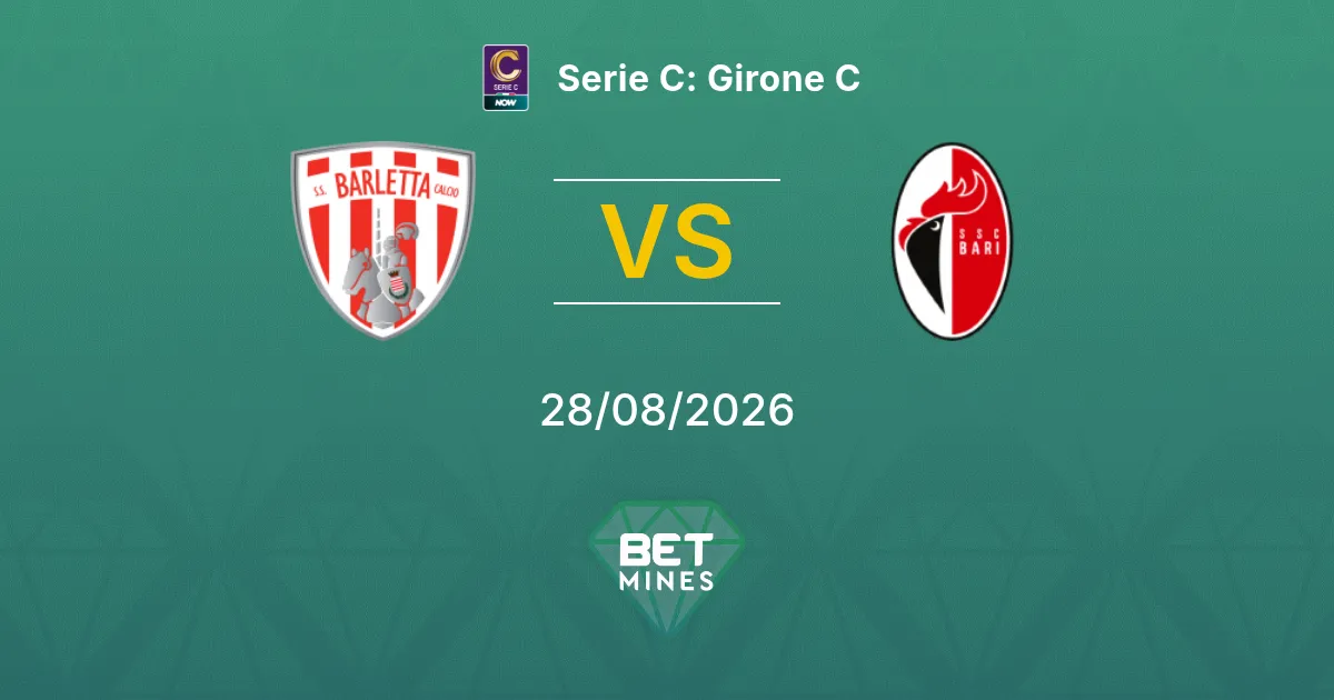 Palpite Barletta x Bari 1908: Prévia e Análise da Partida | Serie C: Grupo C 28-08-2026