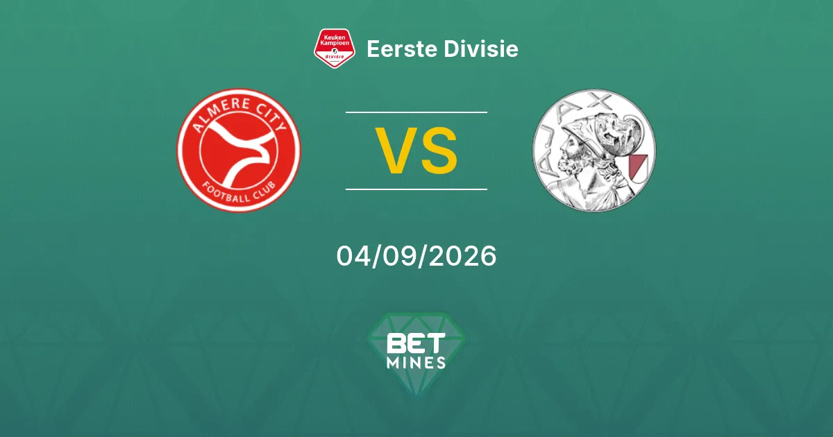 Pronostico Almere City vs Jong Ajax: Anteprima e Analisi della Partita | Eerste Divisie 04-09-2026