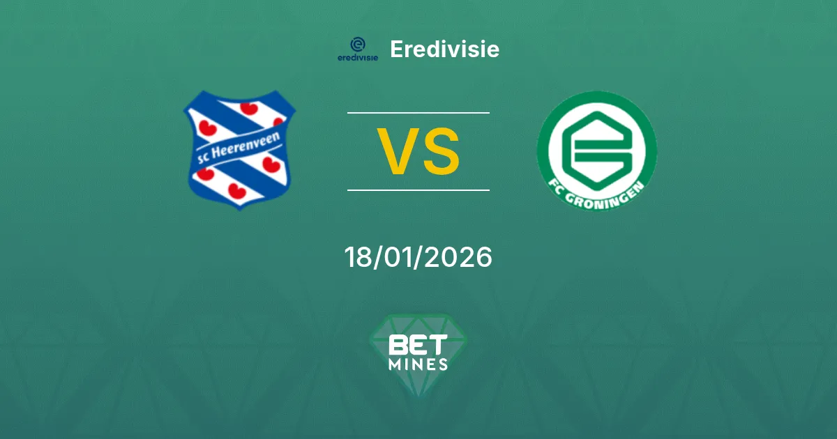 SC Heerenveen vs FC Groningen Prediction: Match Preview and Analysis | Eredivisie 18-01-2026