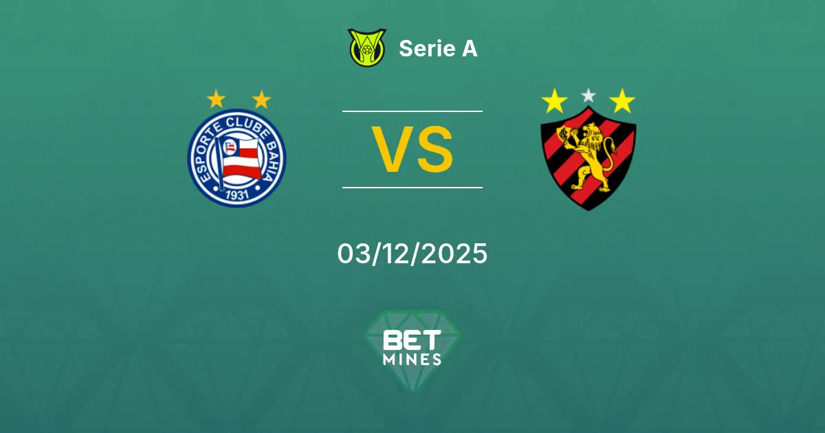 Bahia vs Sport Recife Prediction: Match Preview and Analysis | Serie A 03-12-2025