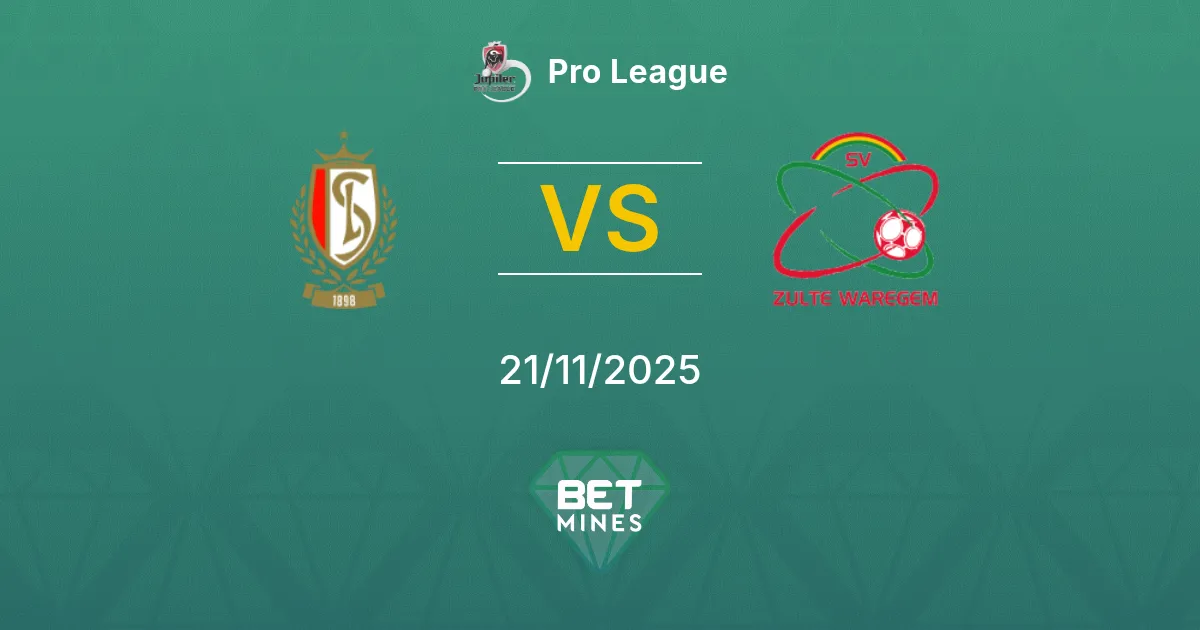 Standard Liège vs Zulte-Waregem Pronóstico: Previa y Análisis del Partido | Pro League 21-11-2025