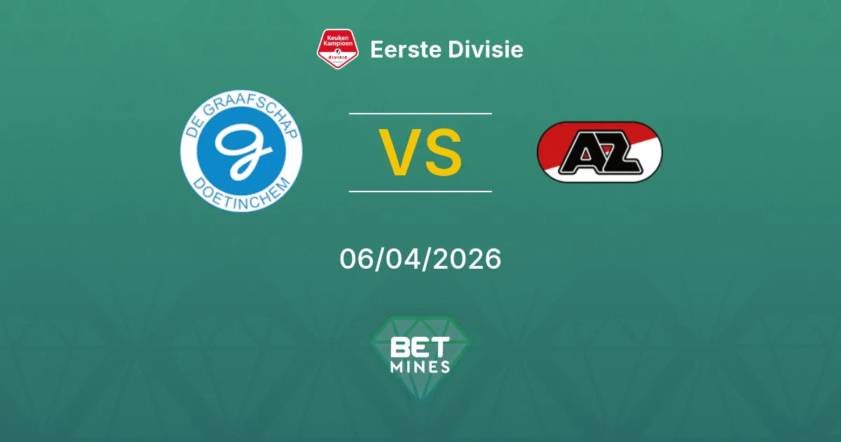 De Graafschap vs Jong AZ Pronóstico: Previa y Análisis del Partido | Eerste Divisie 06-04-2026