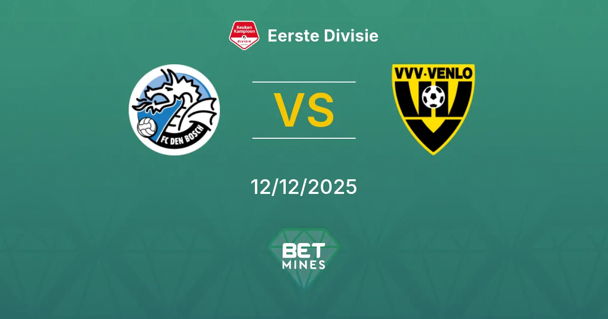 FC Den Bosch vs VVV-Venlo Pronostico: Anteprima e Analisi della Partita | Eerste Divisie 12-12-2025