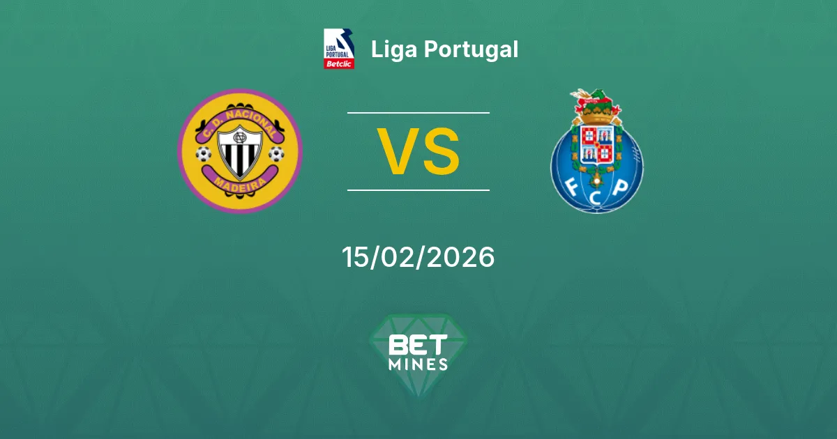Nacional x Porto Palpite: Prévia e Análise da Partida | Liga Portugal 15-02-2026