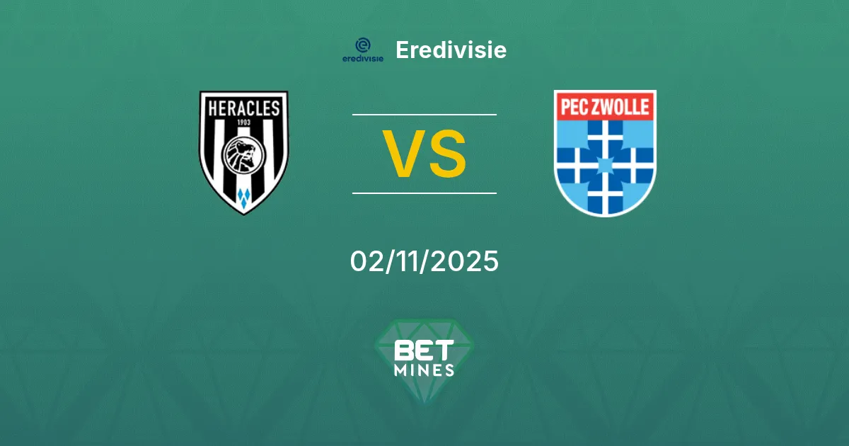 Heracles Almelo vs PEC Zwolle Pronostico: Anteprima e Analisi del Match | Eredivisie 02-11-2025