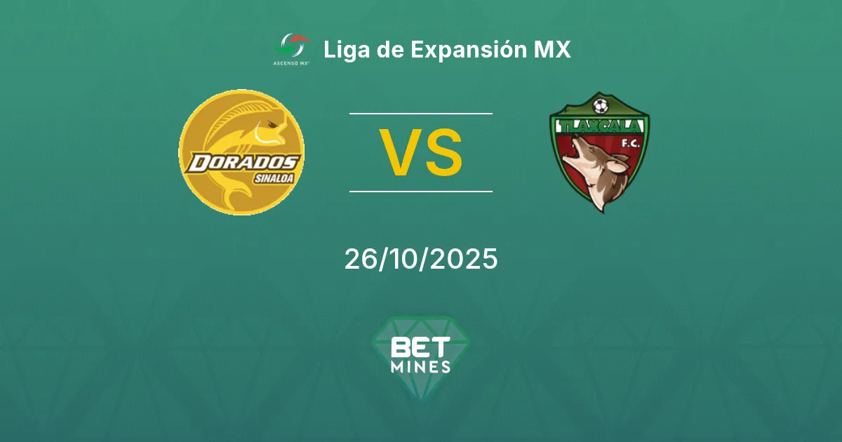 Dorados vs Tlaxcala Prediction: Match Preview and Analysis | Liga de Expansión MX 26-10-2025