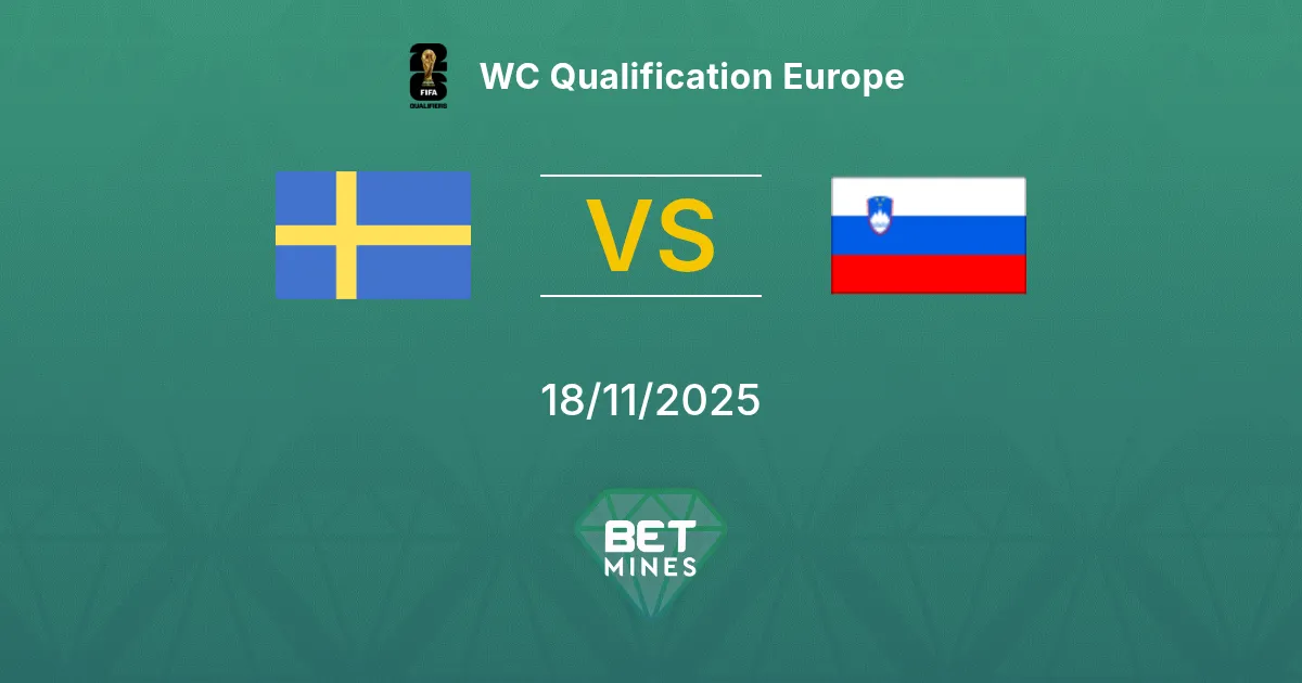 Sweden vs Slovenia Prediction: Match Preview and Analysis | WC Qualification Europe 18-11-2025