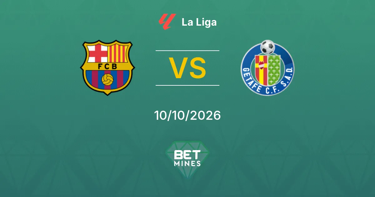 FC Barcelona vs Getafe Prediction: Match Preview and Analysis | La Liga 10-10-2026