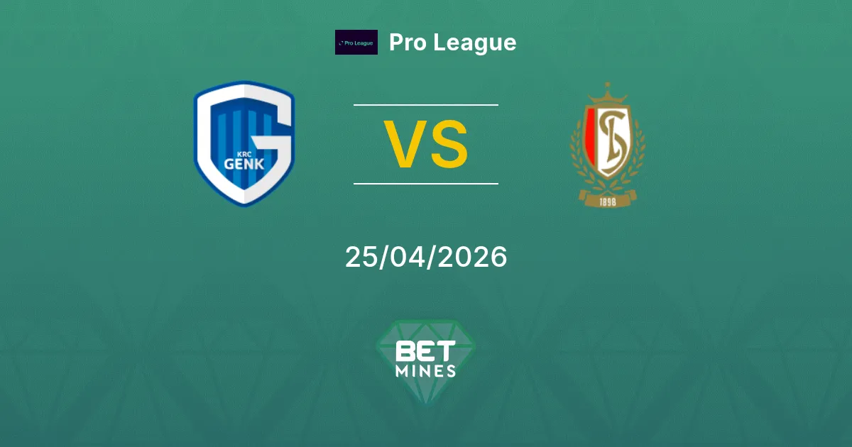 Genk vs Standard Liegi Pronostico: Anteprima e Analisi della Partita | Pro League 25-04-2026