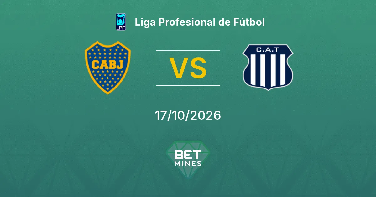 Boca Juniors x Talleres Córdoba Palpite: Prévia e análise da partida | Liga Profesional de Fútbol 17-10-2026