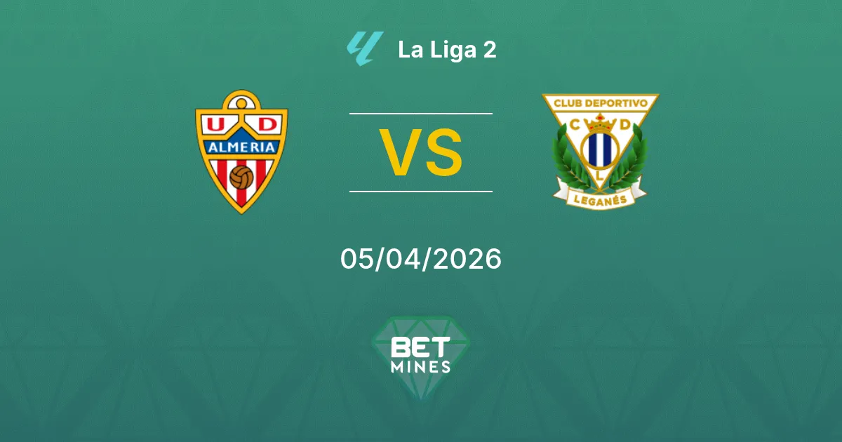Almería vs Leganés Pronóstico: Previa y Análisis del Partido | La Liga 2 05-04-2026