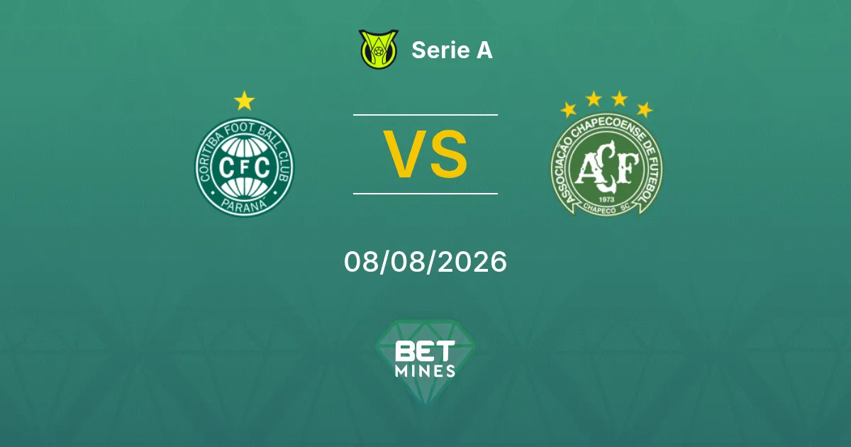 Palpite Coritiba x Chapecoense: Prévia e Análise da Partida | Serie A 08-08-2026