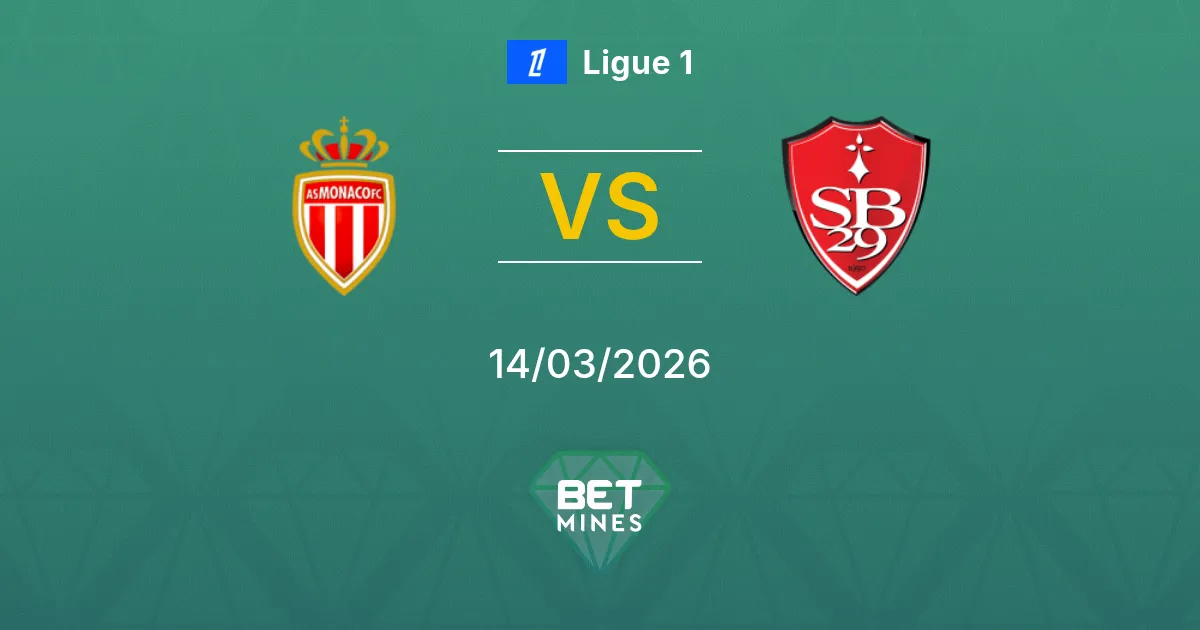Monaco vs Brest Prediction: Match Preview and Analysis | Ligue 1 14-03-2026