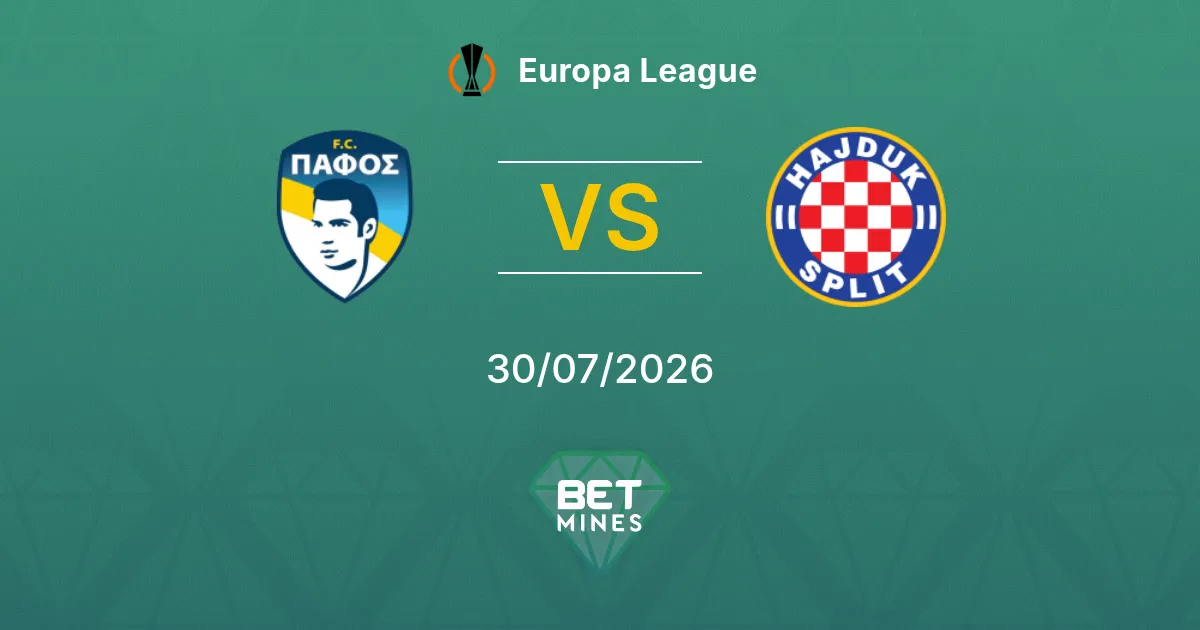 Pronostico Pafos FC vs Hajduk Spalato: Anteprima e Analisi della Partita | Europa League 30-07-2026